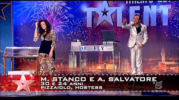 Il pizzaiolo dj pattinatore di Italia's got talent