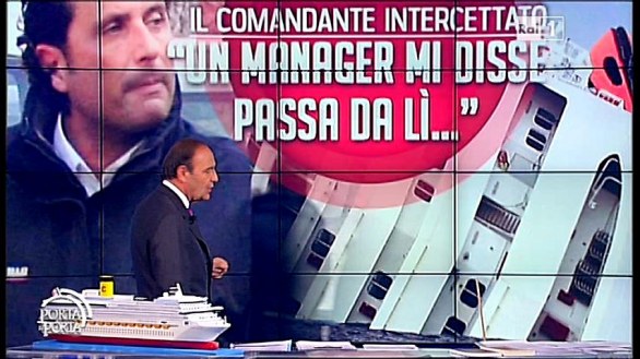 Il plastico della Costa Concordia a Porta a Porta del 24 gennaio 2012