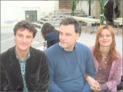 Giorgio Tirabassi, Lucio Pellegrini e Claudia Pandolfi