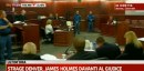 James Holmes, killer della strage di Denver, dal giudice