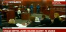 James Holmes, killer della strage di Denver, dal giudice