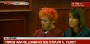 James Holmes, killer della strage di Denver, dal giudice