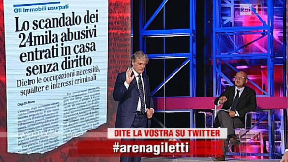 L'Arena di Giletti - foto prima puntata domenica 29 settembre 2013