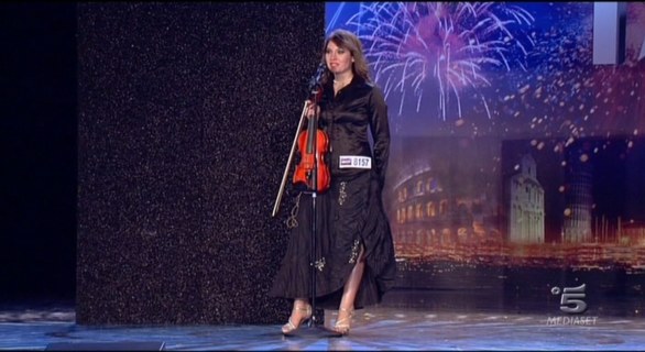 Laura Calcagno, violinista sexy Italia s got talent 2012
