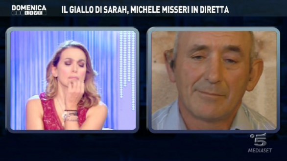 Le facce di Barbara D\\'Urso con Michele Misseri