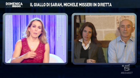 Le facce di Barbara D\\'Urso con Michele Misseri