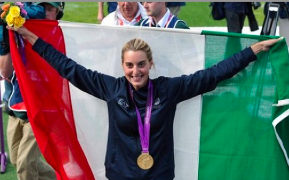 Londra 2012, Jessica Rossi, oro nel tiro a volo