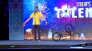 Luca Contoli biker freestyle a Italia's got talent