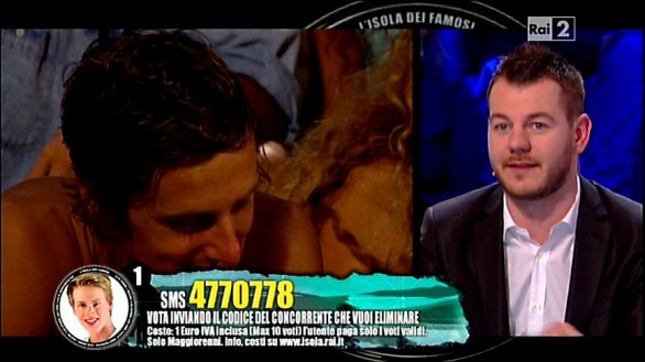 Luca Dirisio eliminato da L'Isola dei famosi 2011