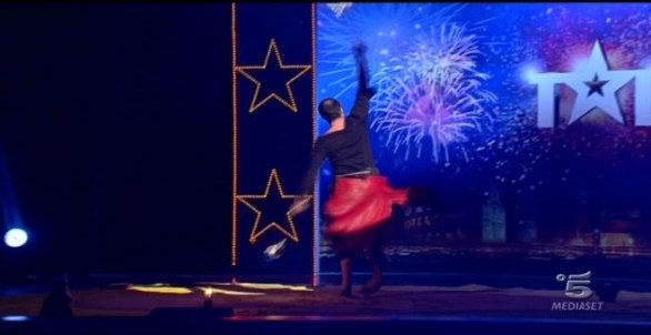 Lucignolo - il mangiafuoco di Italia's got talent