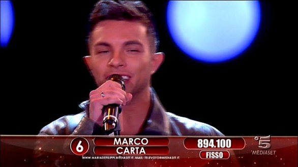 Marco Carta terzo ad Amici 2012 Big