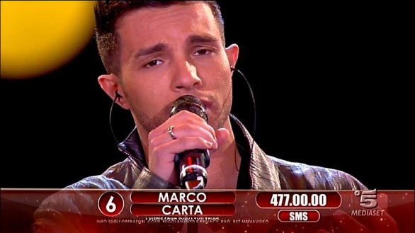 Marco Carta terzo ad Amici 2012 Big