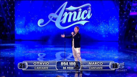 Marco Castelluzzo eliminato da Amici