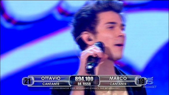 Marco Castelluzzo eliminato da Amici