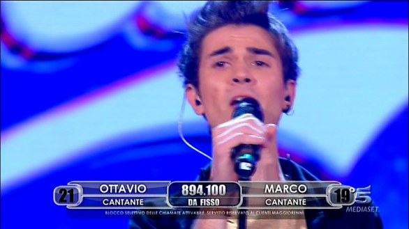 Marco Castelluzzo eliminato da Amici