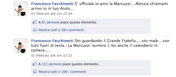 marcuzzi facchinetti facebook