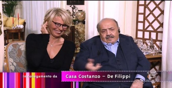 Maria De Filippi, Maurizio Costanzo e Mara Venier a Kalispera