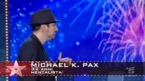 Michael K. Pax, mentalista di Italia s got talent 2013