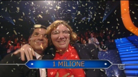 Michela De Paoli vince il milione a Chi vuol essere milionario