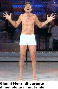 Gianni Morandi in mutande a 'Uno di Noi'. Per contrastare 'C'è posta per te'