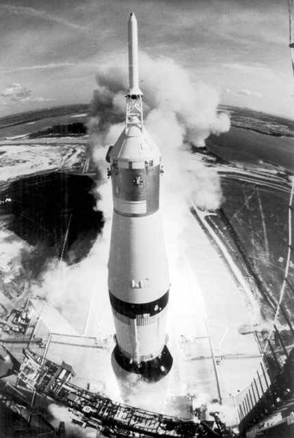 16 LUGLIO 1969 LANCIO DEL SATURNO V DAL KENNEDY SPACE CENTER CHE PORTA L\'APOLLO 11 SULLA LUNA FOTO NASA/PHOTOSHOT/INFOPHOTO 