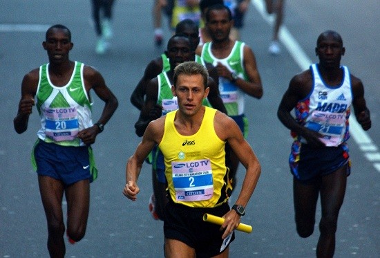 Stefano Baldini in azione