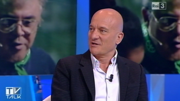 Paola Cortellesi e Claudio Bisio a Tv Talk