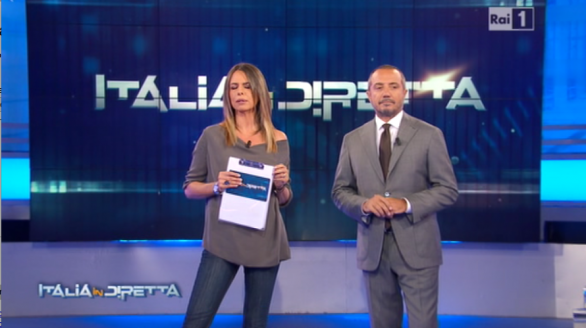 Paola Perego e Franco Di Mare a La vita in diretta