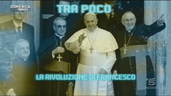 Papa Francesco a Domenica Live