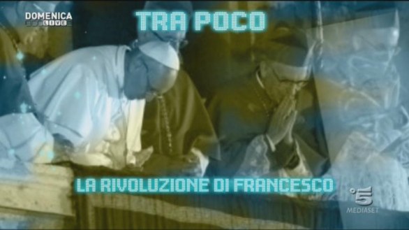 Papa Francesco a Domenica Live