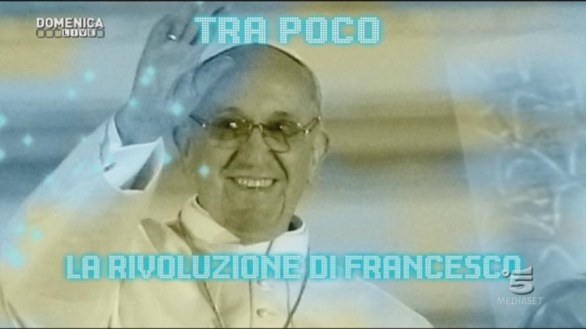 Papa Francesco a Domenica Live