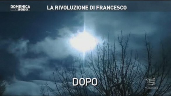 Papa Francesco a Domenica Live