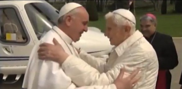 Papa Francesco e Papa Benedetto XVI, il primo incontro