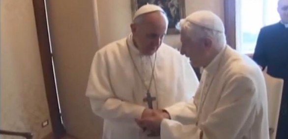 Papa Francesco e Papa Benedetto XVI, il primo incontro