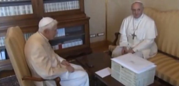 Papa Francesco e Papa Benedetto XVI, il primo incontro