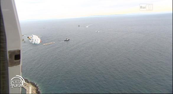 Porta a Porta, la puntata sul naufragio della Costa Concordia