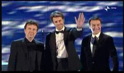 Pupo, Emanuele Filiberto e Luca Canonici al Festival di Sanremo 2010