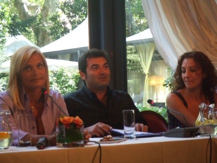 Simona Ventura, Max Giusti e Lucia Ocone