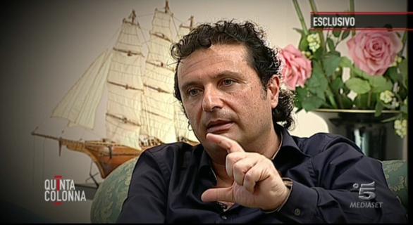 Quinta colonna - l intervista a Francesco Schettino