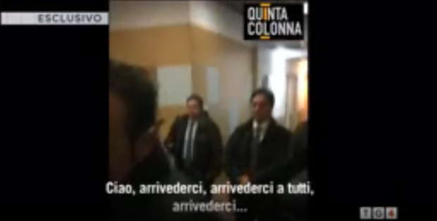 Quinta colonna, le foto dell'incontro di Renzi e Salvini