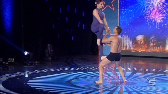 Quinto e Martina Italiano, acrobati ad Italia s got talent 2013