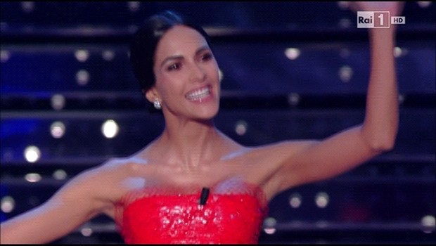 Rocío Muñoz Morales a Sanremo 2015 - prima serata