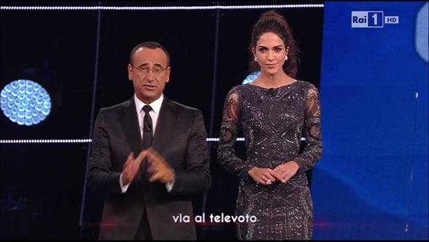 Rocío Muñoz Morales a Sanremo 2015 - terza serata