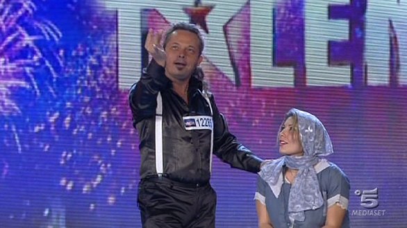 Salvatore Mastrolembo e Rose Calderone ad Italia s got talent 2013