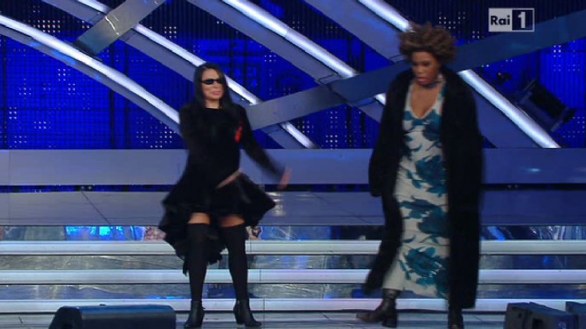 Sanremo 2012 - Gigi D’Alessio-Loredana Bertè con Macy Gray in Almeno tu nell’universo-The flame