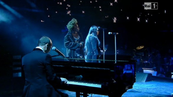 Sanremo 2012 - Gigi D’Alessio-Loredana Bertè con Macy Gray in Almeno tu nell’universo-The flame