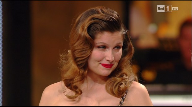 Sanremo 2014, Laetitia Casta e Fabio Fazio