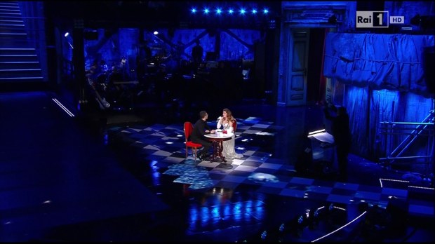 Sanremo 2014, Laetitia Casta e Fabio Fazio