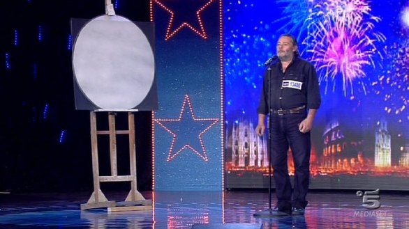 Santo Giuseppe Famà, disegnatore ad Italia s got talent 2013