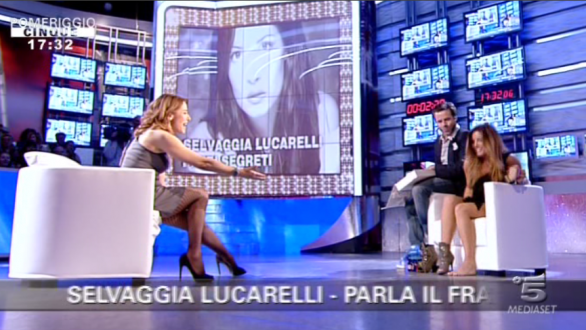 Selvaggia Lucarelli a Pomeriggio Cinque come ospite